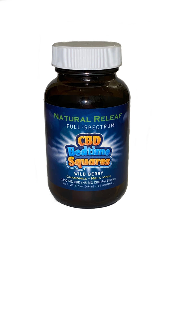 Natural Releaf CBD Bedtime Squares Gummies - Natural Releaf CBD